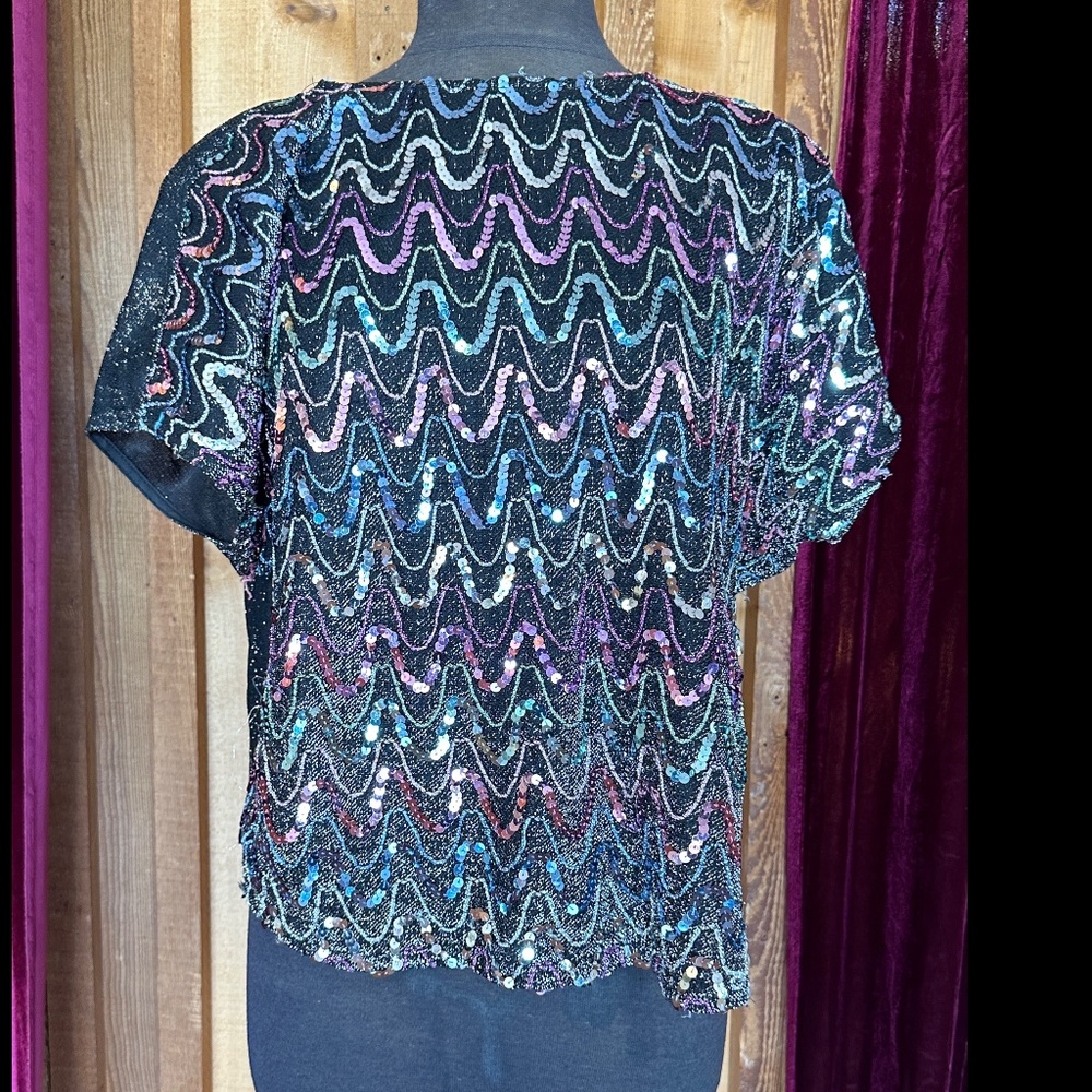 1980s sequined top